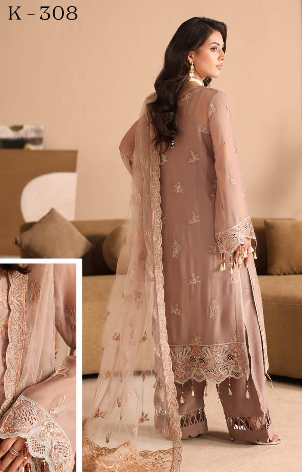 Ramsha Kashish Chiffon 308