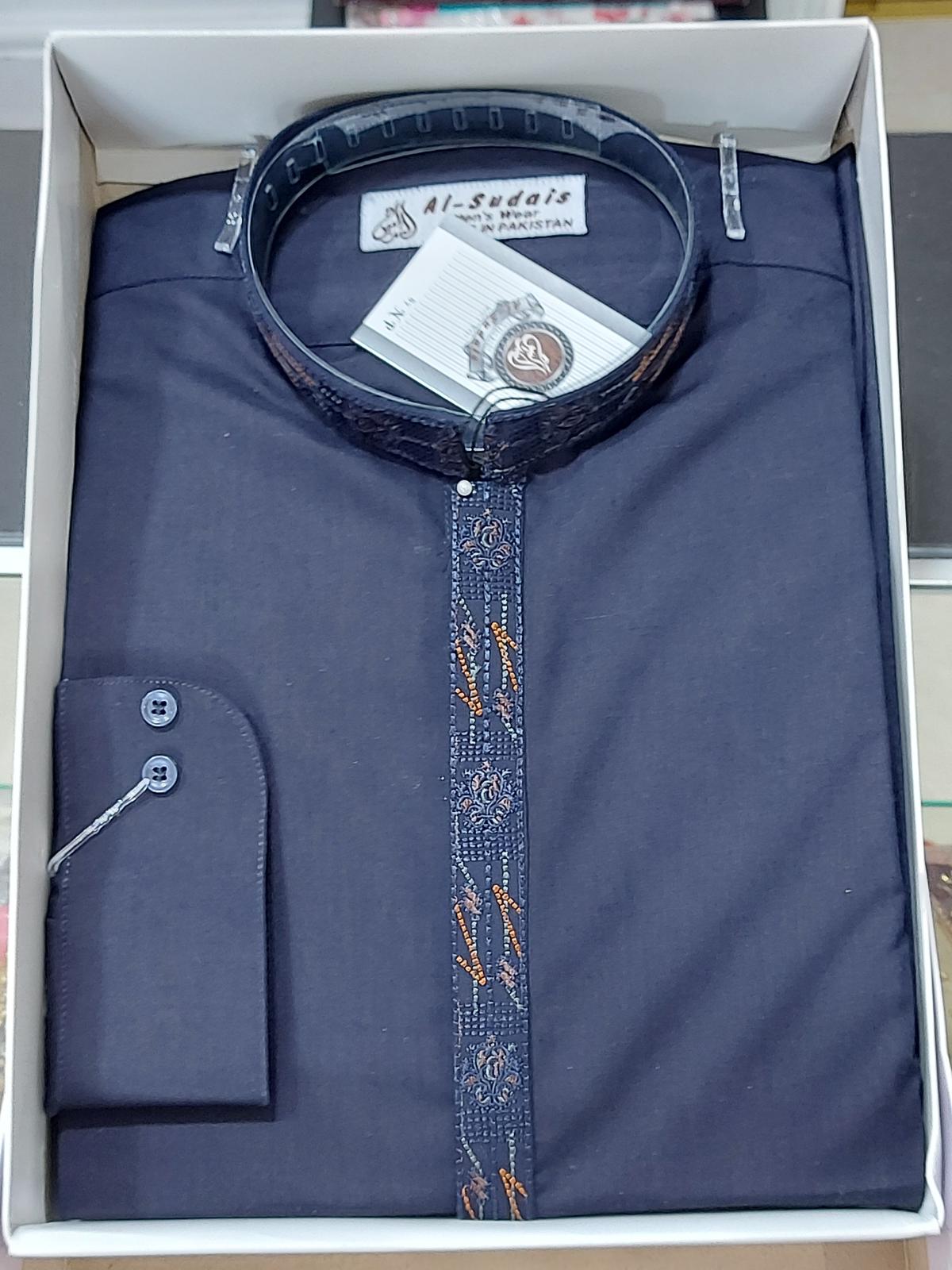 Mens Shalwar Kameez by Al Sudais NP (Navy Blue)